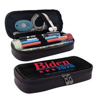 Biden 2028 Leather Pencil Case for Studen Gifts Pen Box Pencil Bag Stationery Supplies Pen Holder Bag
