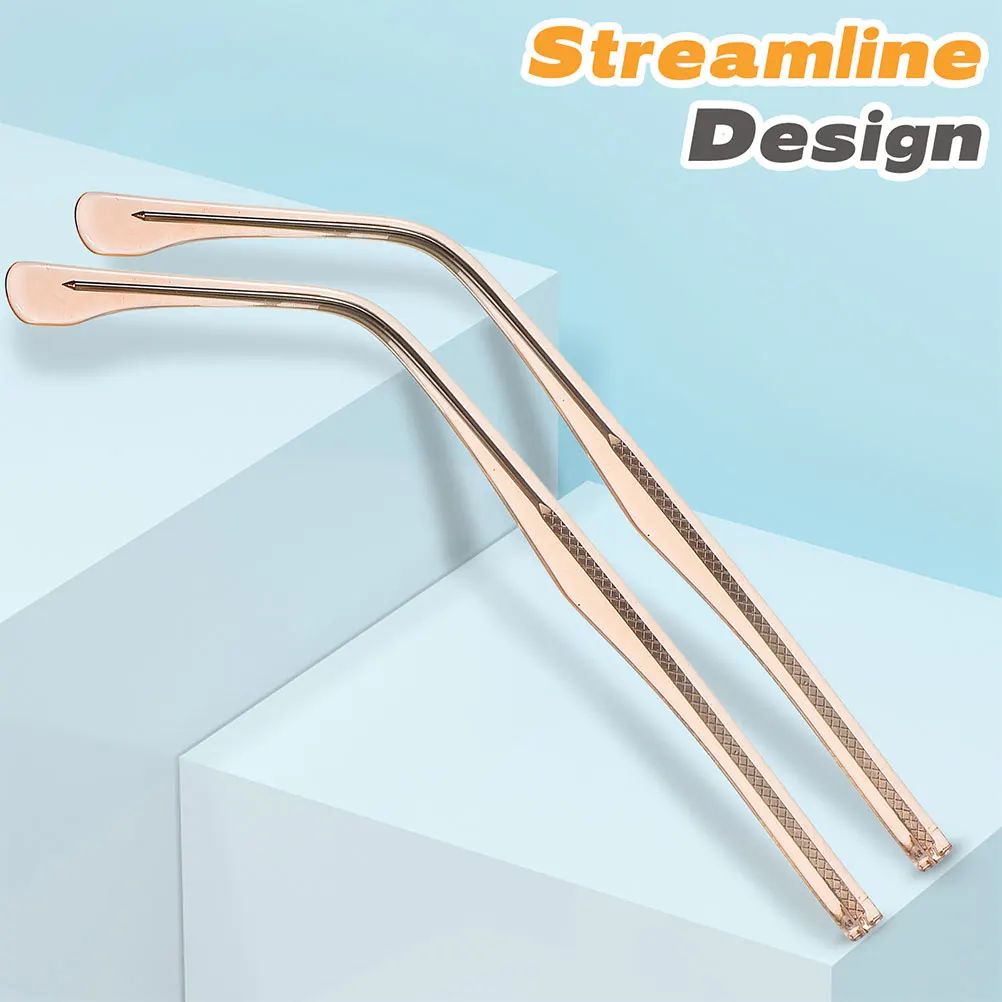 

2 Pairs Glasses Accessories Eyeglasses Replacement Parts Metal Temples Arms Universal Sunglasses Spectacle Legs Durable for Men