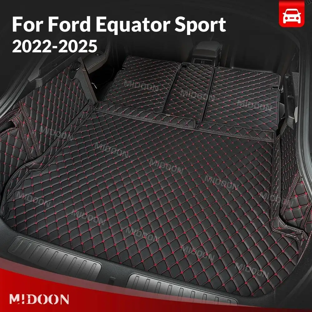 

Автомобильный коврик в багажник с полным покрытием для Ford Equator Sport 2022-2025, защитный коврик от загрязнений, вкладыш в багажник, аксессуары для интерьера