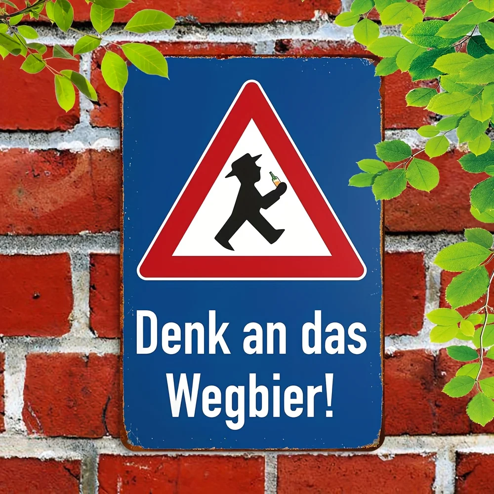 Vintage Retro German Beer Culture Aluminum Wall Art Large Waterproof Durable Metal Sign For Man Cave Bar Restaurant Home Office