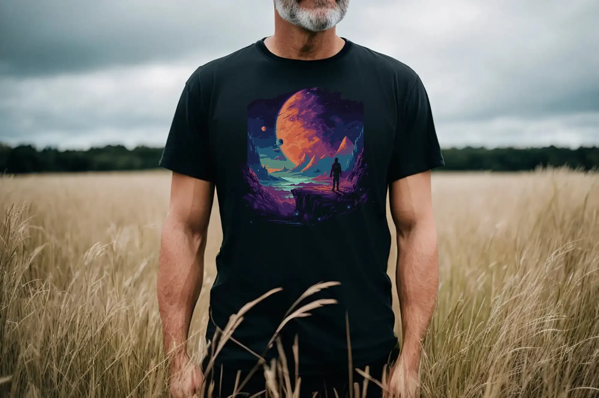 Space T Shirt AstronauT Galaxy Universe Lover Interstellar For Him Her