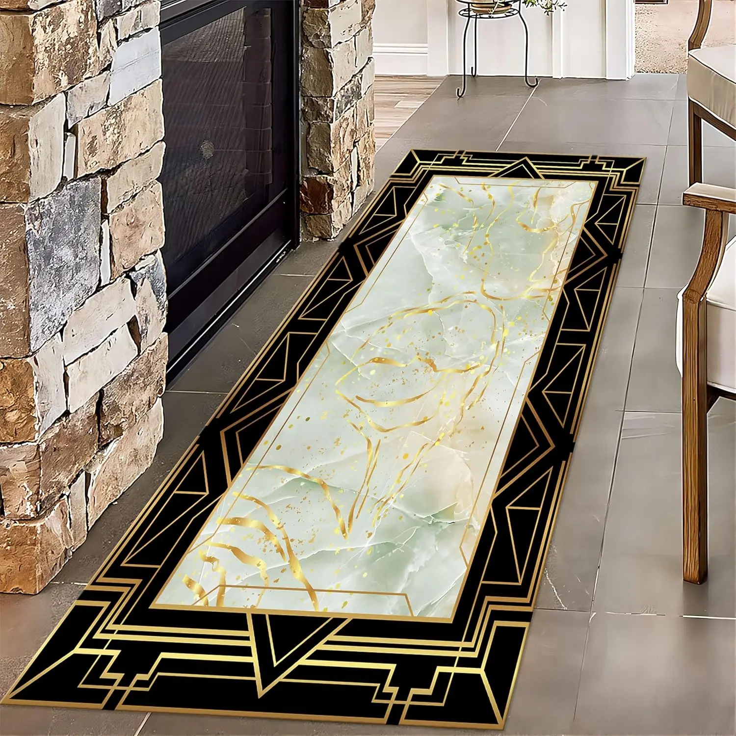 Modern Geometric Carpet Corridor Entrance Floor Mat Living Room Bedroom Home Decoration Floor Carpets Outdoor Carpet Game Rug