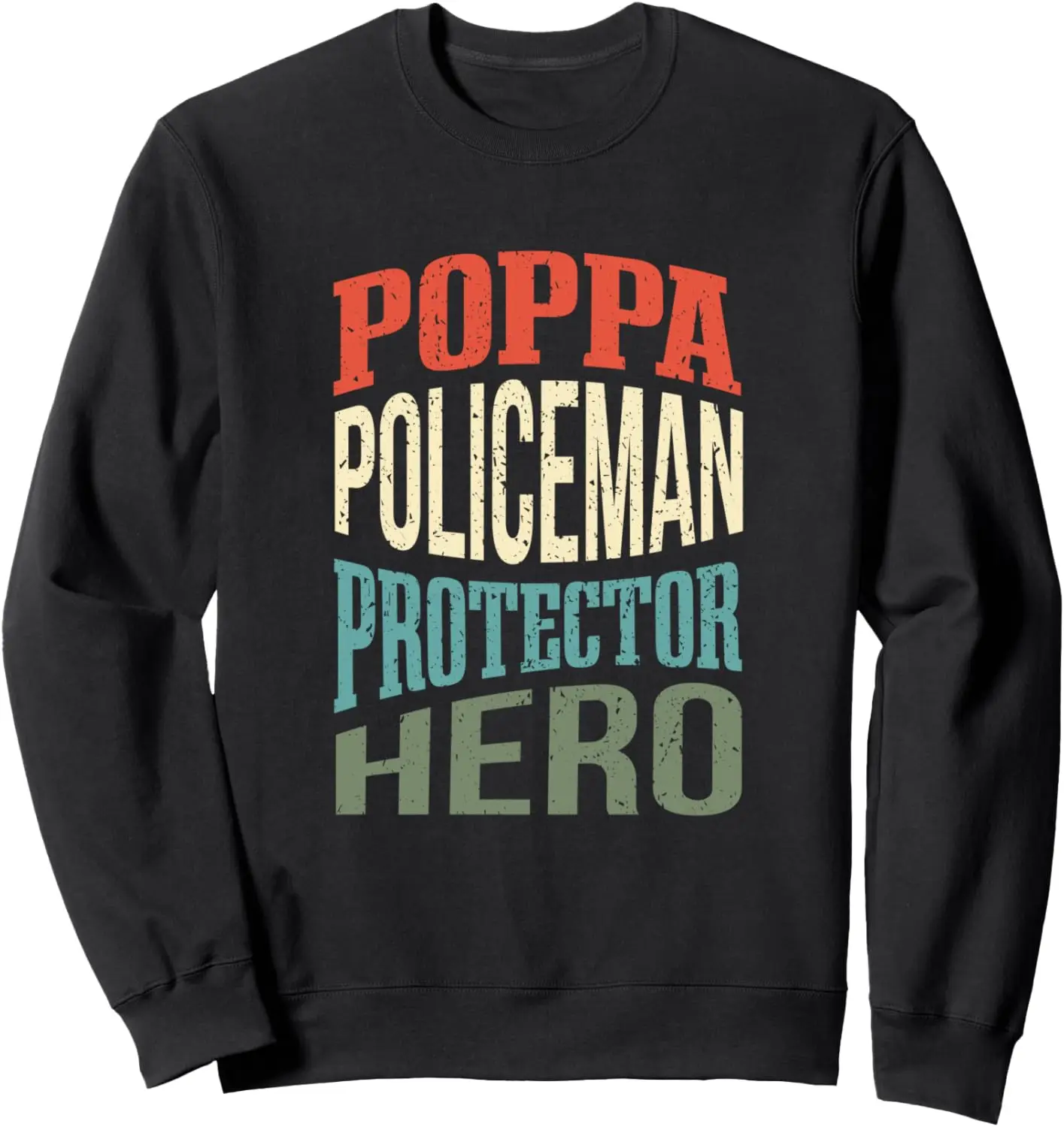 

Толстовка Poppa Policeman Protector Hero Father Profession