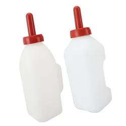 Calf Nursing Feeding Supplies Calf Feeding Bottle Durability Leakproof 2L Silicone Nipple Thicken with Handle for Farm