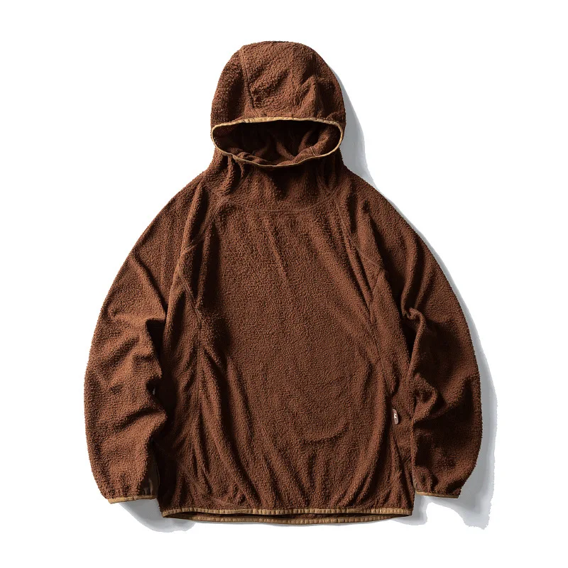 

Unisex Hooded Sweatshirt Winter Lightweight Cloud Velvet Warm Quick-Dry Solid Color Elastic Hoodie for Autumn and Winter