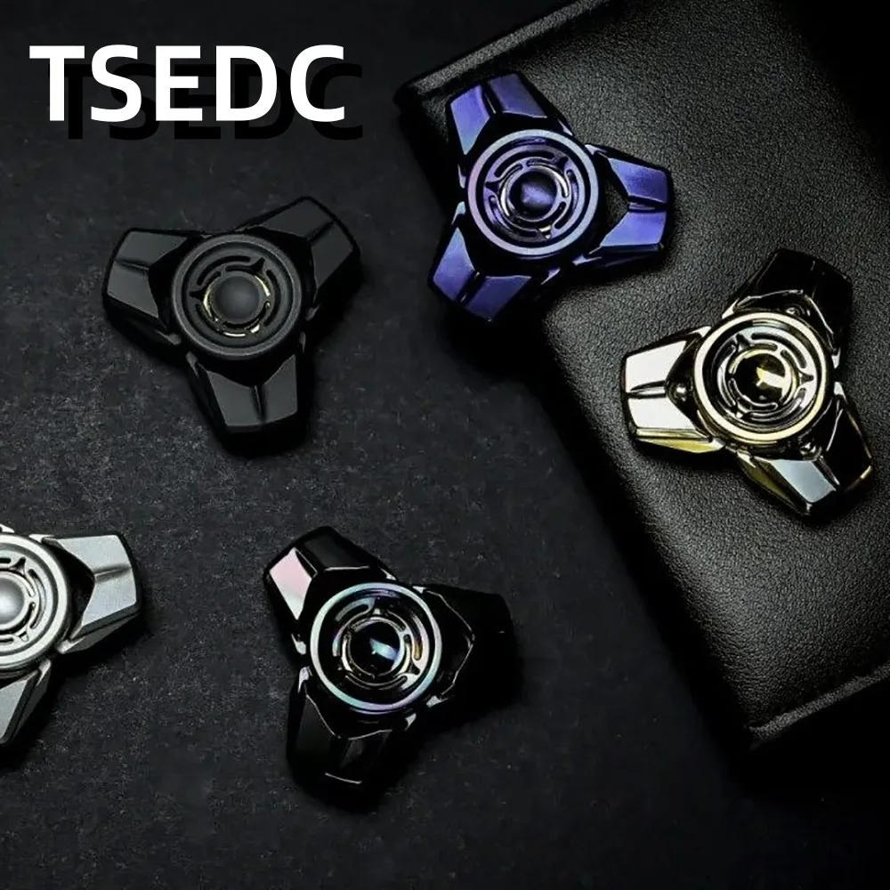 ฟิดเจ็ตสปินเนอร์ TSEDC คาบูโต แบบสามใบพัด ของเล่นคลายเครียด ของเล่นโลหะแปลกใหม่ สำหรับผู้ใหญ่