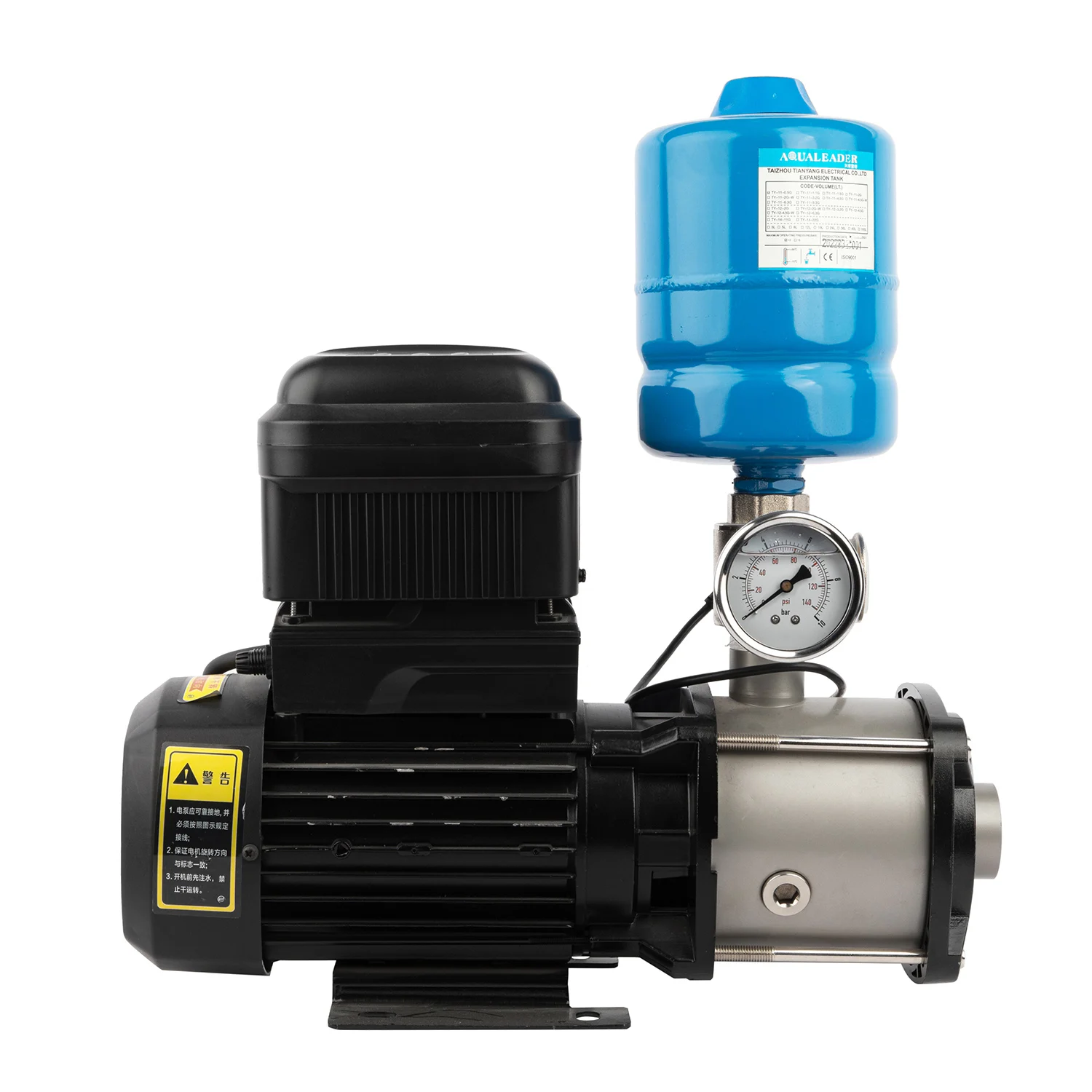 High-Performance Electric Stainless Steel Water Pump Silent Multistage Centrifugal Booster with Variable Speed Permanent Magnet