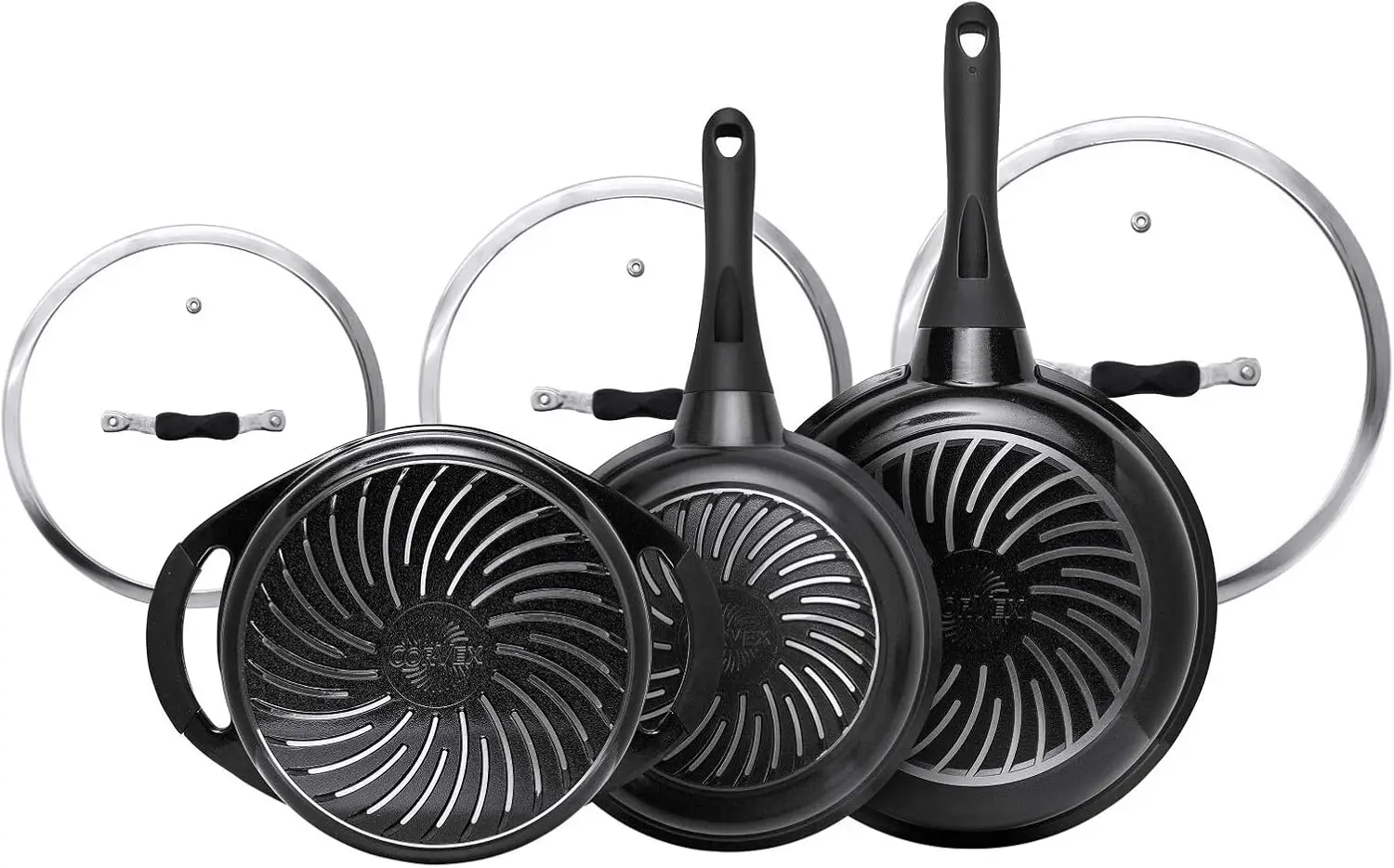 

Nonstick 6-Piece Ceramic Pot and Pan Cooking Set
