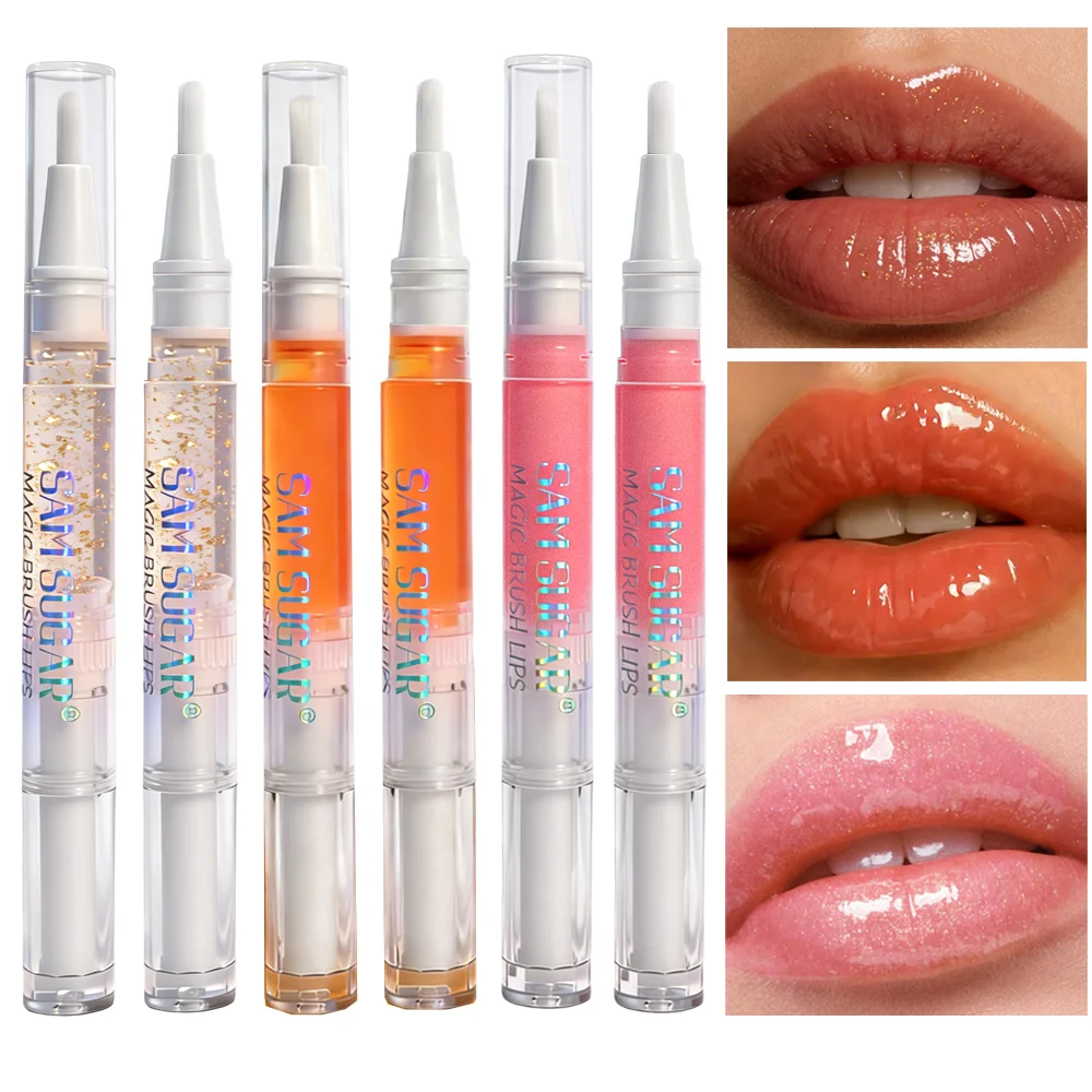 ミラー付き保湿リップグロスは、塗りやすく、自然な光沢があり、べたつかず、長持ちするメイク効果があります。