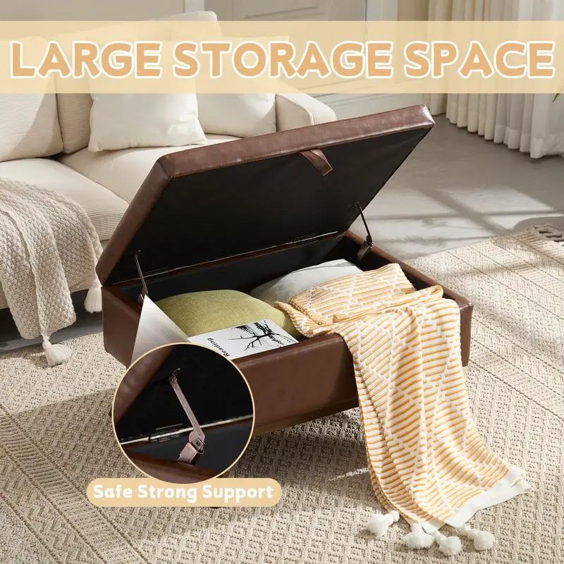 โต๊ะกาแฟทรงสี่เหลี่ยมสไตล์มิดเซ็นจูรี่โมเดิร์น พร้อมที่เก็บของ สำหรับห้องนั่งเล่น ทางเข้าบ้าน ห้องครอบครัว ใช้งานได้หลากหลาย เป็นโต๊ะกาแฟและ