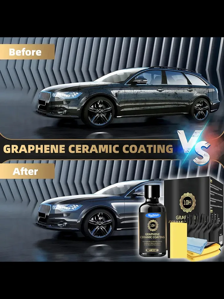 Graphene Ceramic Coating 12H Self Healing UV Track Technology Car Detailing Coating Agent Protection Surface Care Profession