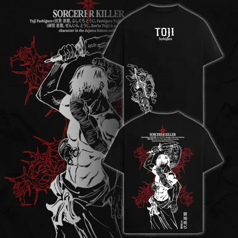 Gojo Satoru Jujutsu Kaisen Print Short Sleeve T-shirt Cotton Clothes Round Neck Harajuku Y2K New Arrival Streetwear Tee Tops