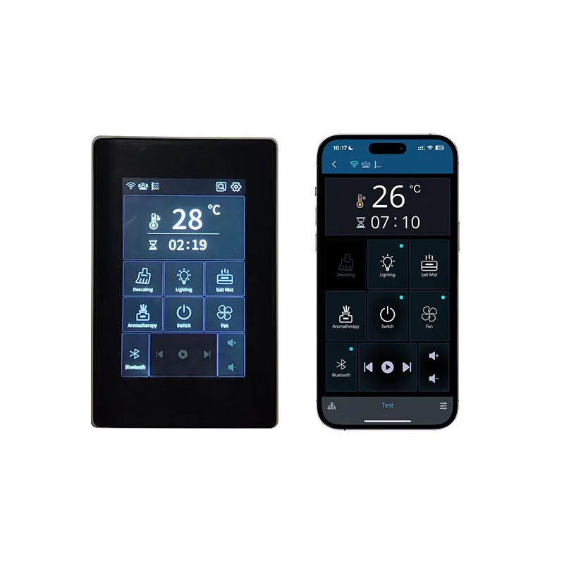 WiFi Bluetooth Controlled 12KW Smart Electric Sauna Steam Bath Generator Modern Spa Shower Steam