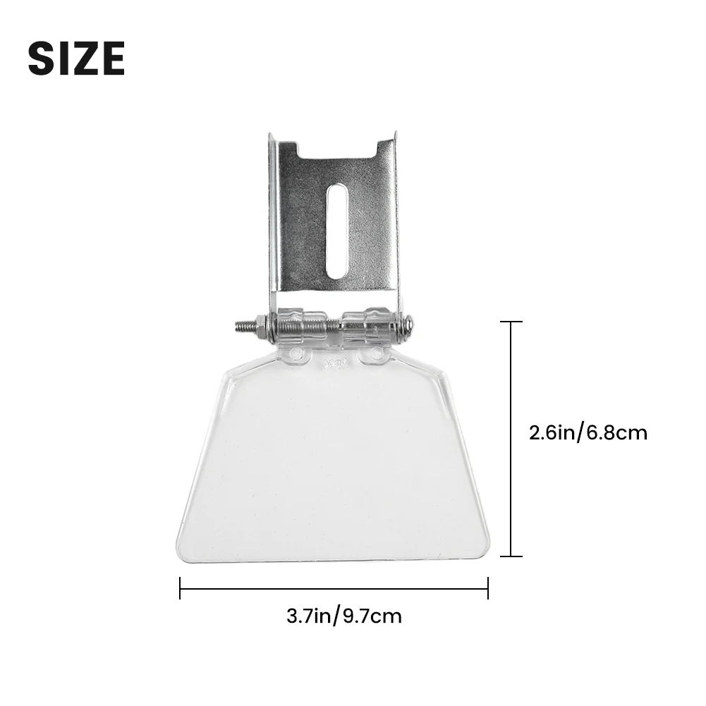 

Screws Included Eye Protection With Bracket Guard Bench Safety Shields Silver & Transparent Stainless Steel ABS Material