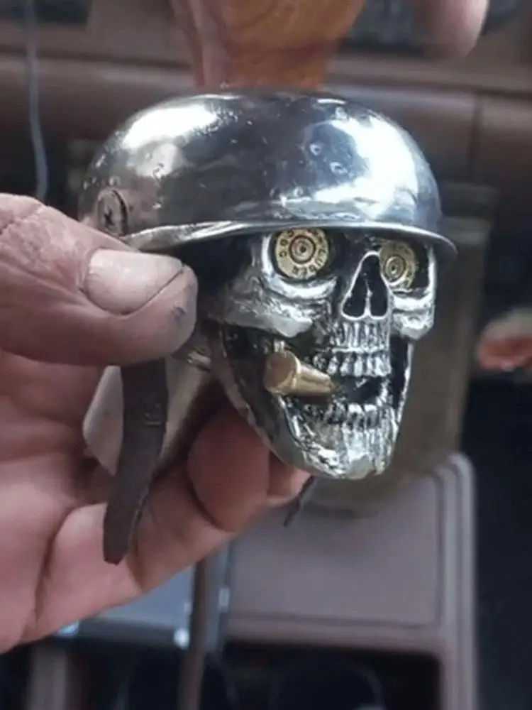 Universal Car Truck Manual Stick Navy soldier helmet Gear Shift Knob Lever Shifter Skull Head Hat Skeleton Soldier Gear Knob