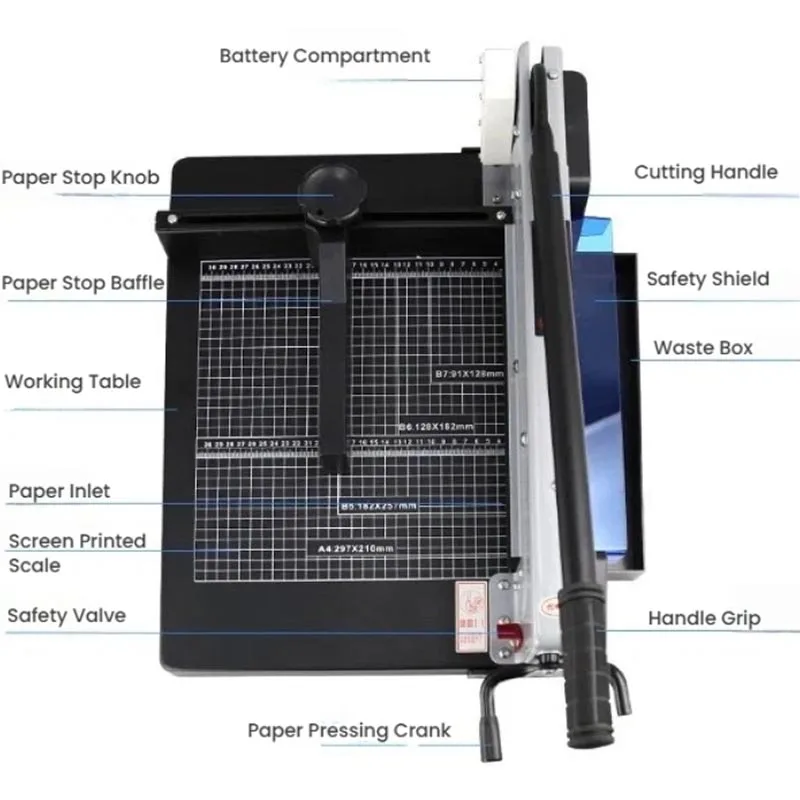 Heavy-Duty Infrared Paper Cutter Photo and Graphic Cutting Thick Paper Cutter Can Cut 400 Sheets Manual Paper Trimming Knife view 4