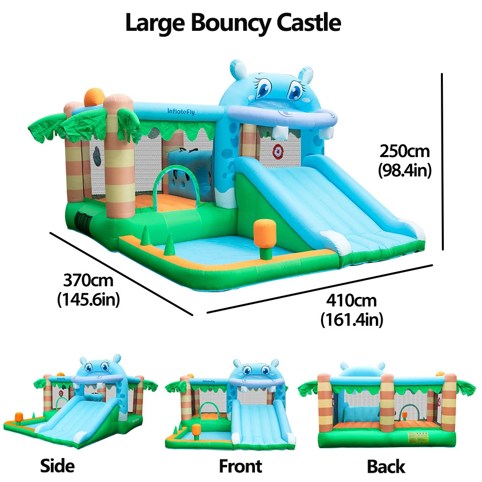 

Новые малогабаритные игровые центры для дома и улицы в тематике «Морской конек» для детей: надувной батут и горка из ткани Оксфорд для домашнего использования