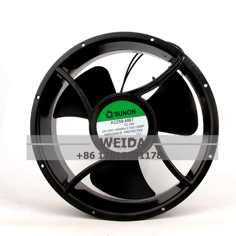CASE FAN SUNON AC220V 0.13A A2259-MBT/ A2259-HBL high air capacity 25489 254*254*89MM Cabinet axial heat dissipation cooling fan