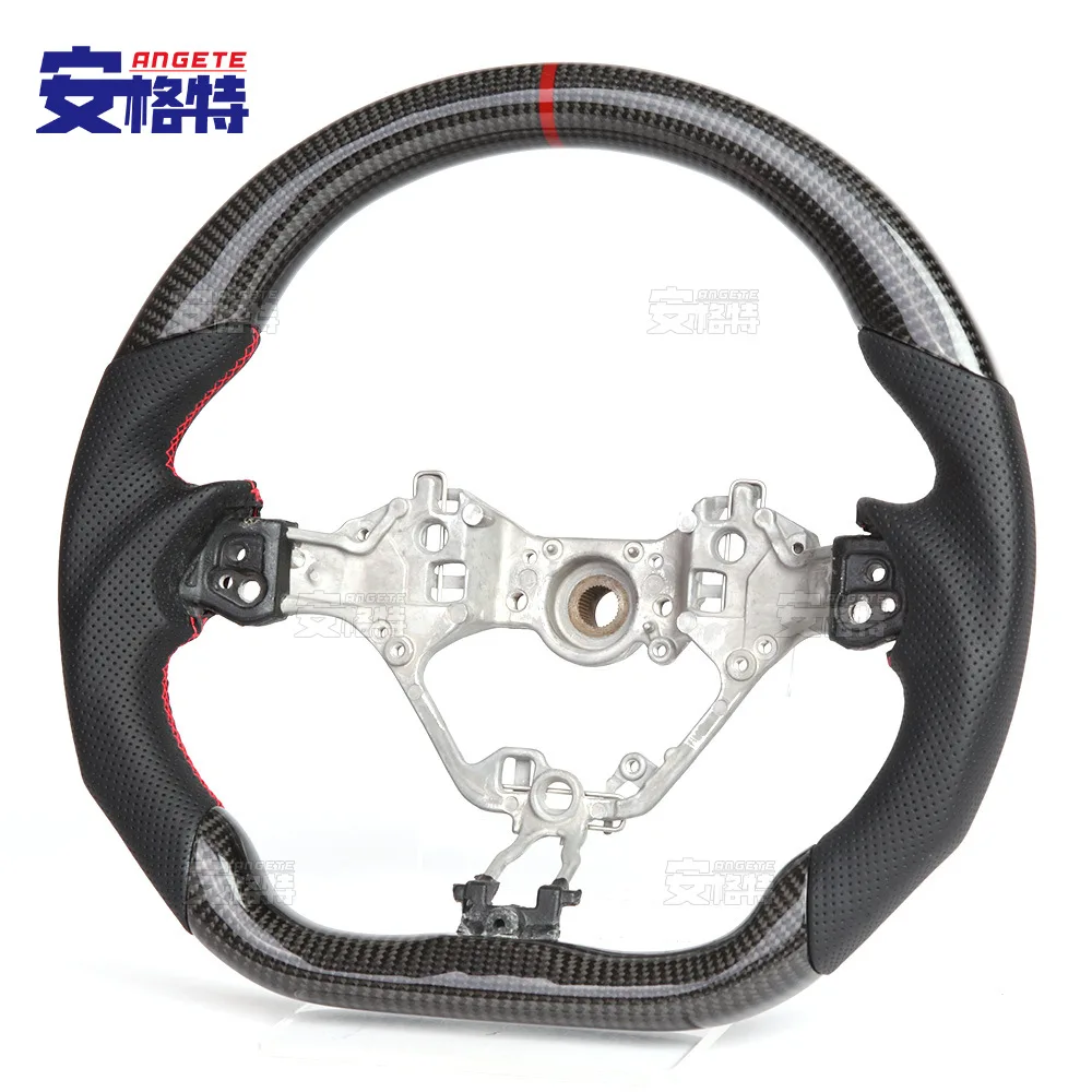 

Suitable for Cross-border hot sale for Toyota 86 16-20 Subaru BRZ carbon fiber hand-sewn car steering wheel modification