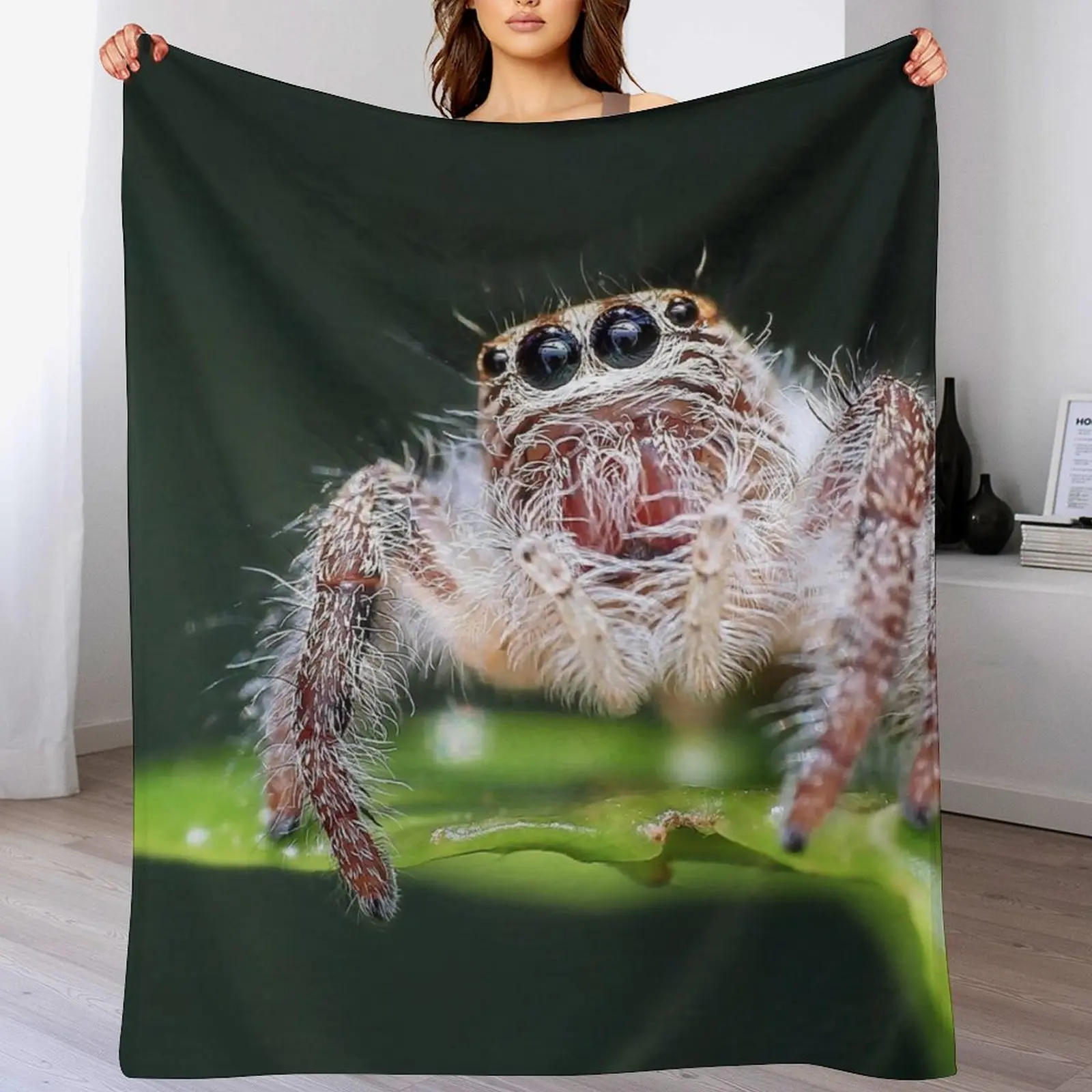 Jumping Spider Throw Blanket christmas gifts Plaid Blankets