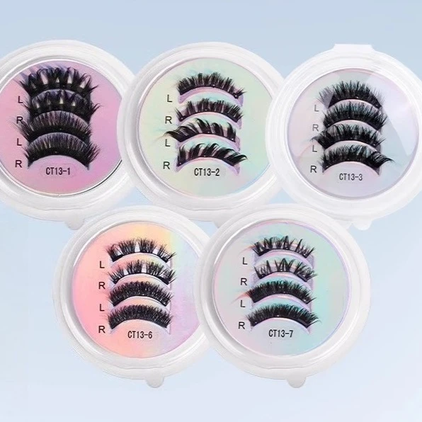 مجموعة أدوات تجعيد الرموش الصناعية المغناطيسية على الطراز الأوروبي والأمريكي، مجموعة أدوات تجعيد الرموش المغناطيسية، مجموعة رموش صناعية #4