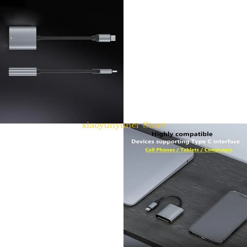 P9JB Card Reader Memory MS Card Specific Type-C Converter Multifunctional for Androids Phone Tablets Universal