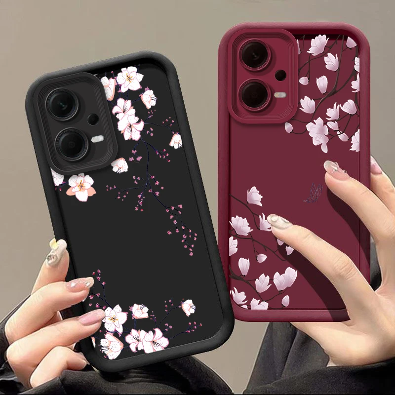 Note 12 Pink Plum New Sky Eye Phone Case For Xiaomi Redmi Note 12 12R 12Pro 11SE 11EPro 11Pro 12S 11 11S 13 13Pro 10 10T Cover image 4
