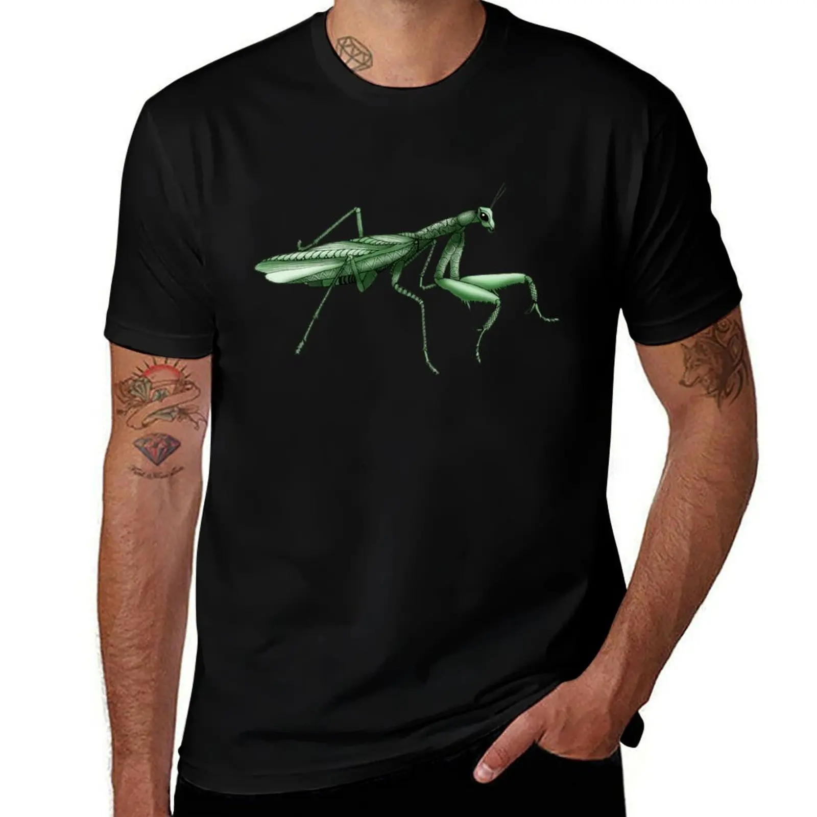 Praying Mantis T-Shirt man t shirts for men casual T-Shirt