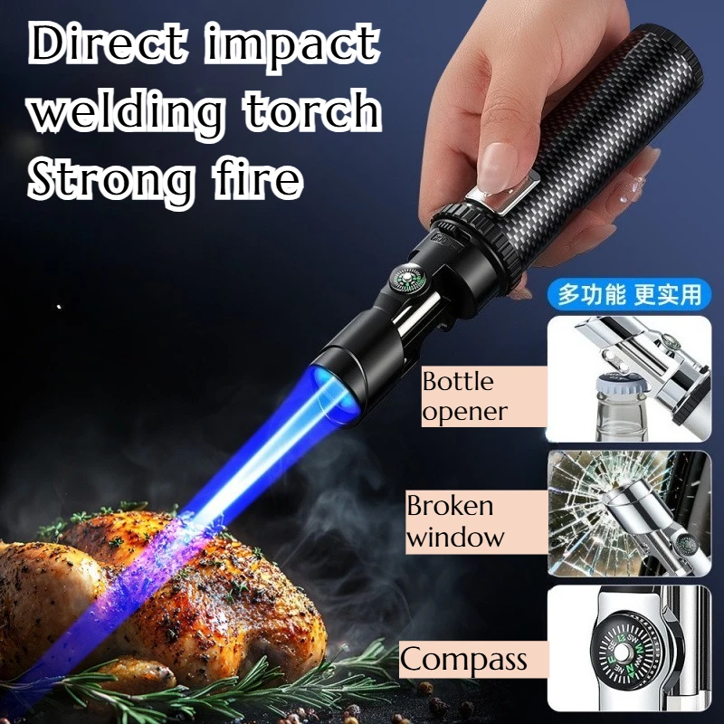 

NEW Multi-functional High-quality Compass Direct Spray Handheld Spray Gun Lighter Convenient Outdoor Camping Emergency Lighter