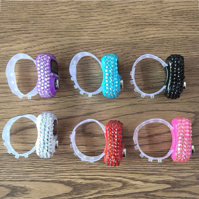 6PC 5-Digit Number Count Clicker, Electronic Finger Counter, Hand Clicker Counter, Counter Clicker Finger Pitch Counter,