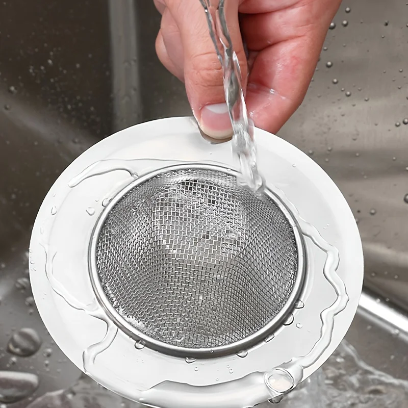 Sewer Kitchen Sink Garbage Filter Stainless Steel Sink Strainer for Kitchen and Bathroom - Prevents Clogs and Protects Pipes