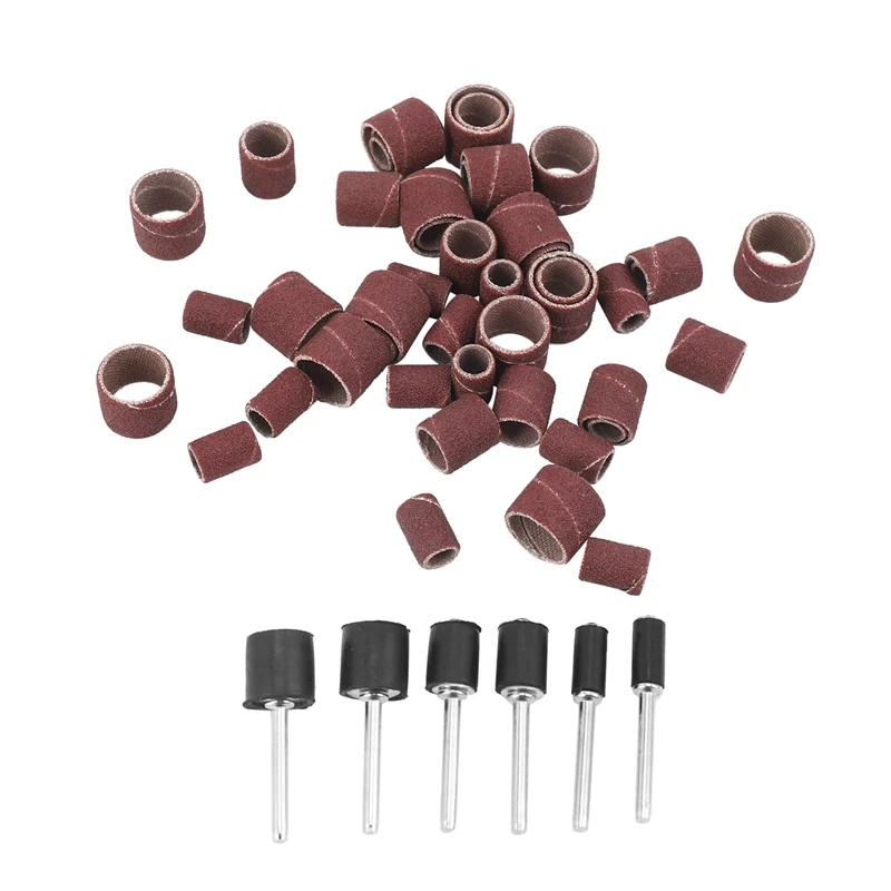 Kit di levigatura a tamburo Jumbo 51pc-adatto a Dremel-include mandrini a tamburo in gomma-1/2, 3/8 e 1/4 pollici