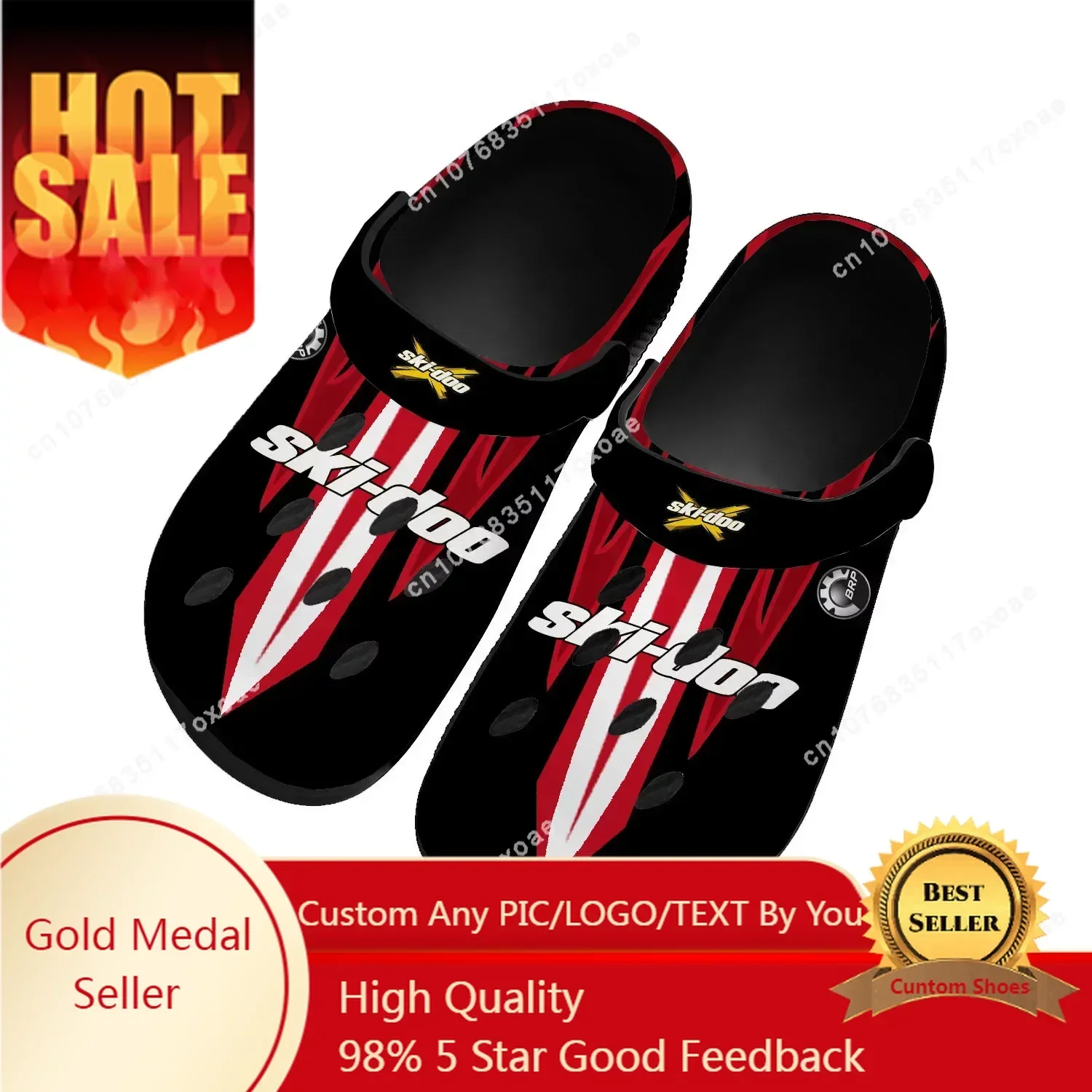 

Ski-doo Shoes Home Clog Mens Women Youth Boy Girl Sandals Shoes Garden Custom Made Breathable Shoe Beach Hole Slippers