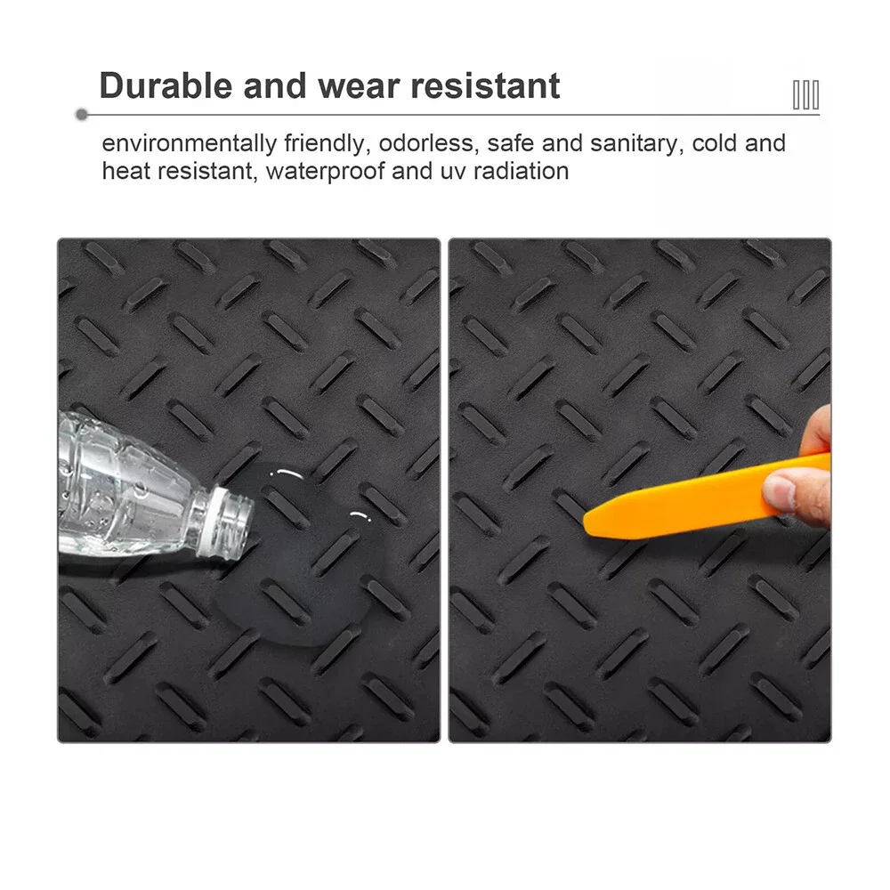 1PC Rubber Car Trunk Mat Croppable 120X85CM Waterproof Cargo Liner Non-Slip Anti Scratch Cushion Universal For Trunk Protection