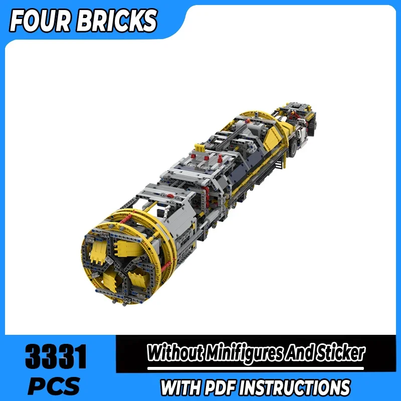 

Moc строительные блоки туннельный расточный станок технология модульные кирпичи модель подарки рождественские игрушки наборы «сделай сам» сборка