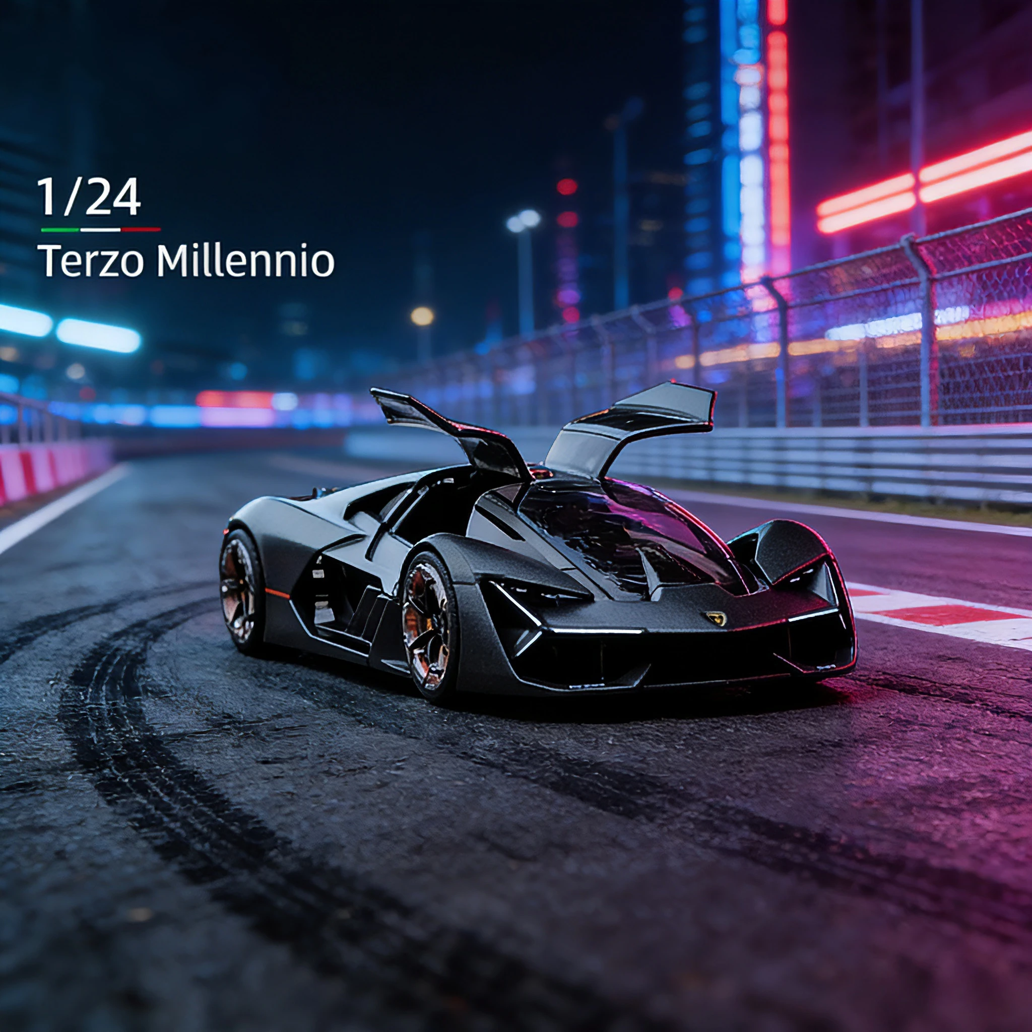 

1:24 Lamborghini Terzo Millennio Diecast Model – Premium Alloy Sports Car Static Collectible | Gift for Car Enthusiasts