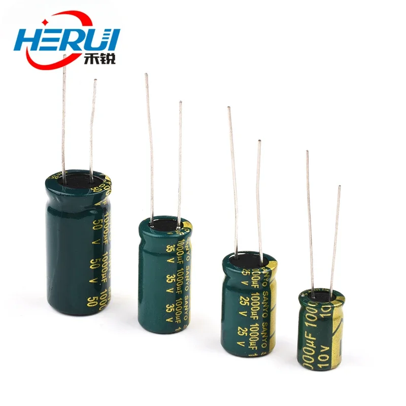 1000UF in-line aluminum electrolytic capacitor High frequency low resistance 6.3v/10/16/25/35/50/63V SMD