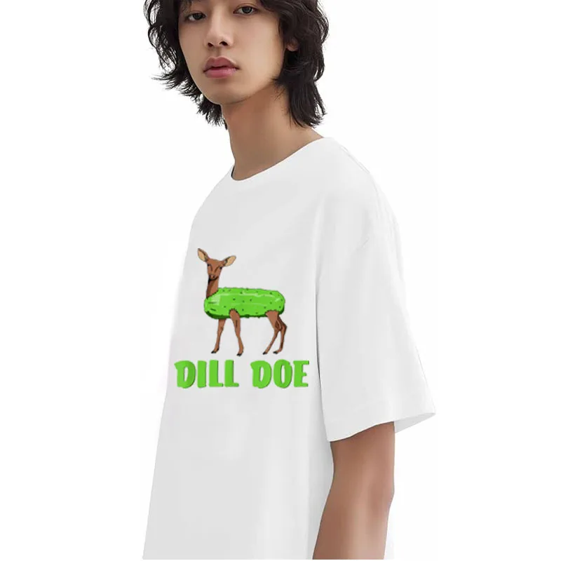 Dill Doe Divertente Umorismo per Adulti Divertente Natura Cervo Redneck T-Shirt Carino Umoristico Cacciatore per Adulti Novità Regalo Y2k Operaio della Costruzione Top
