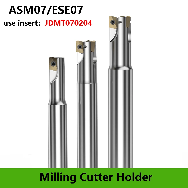 LIHAOPING Right Angle Shoulder ASM ASM07 ESE07 Tools 10 12 16 mm Milling Cutter CNC Machining Carbide Inserts JDMT 0702 Shank