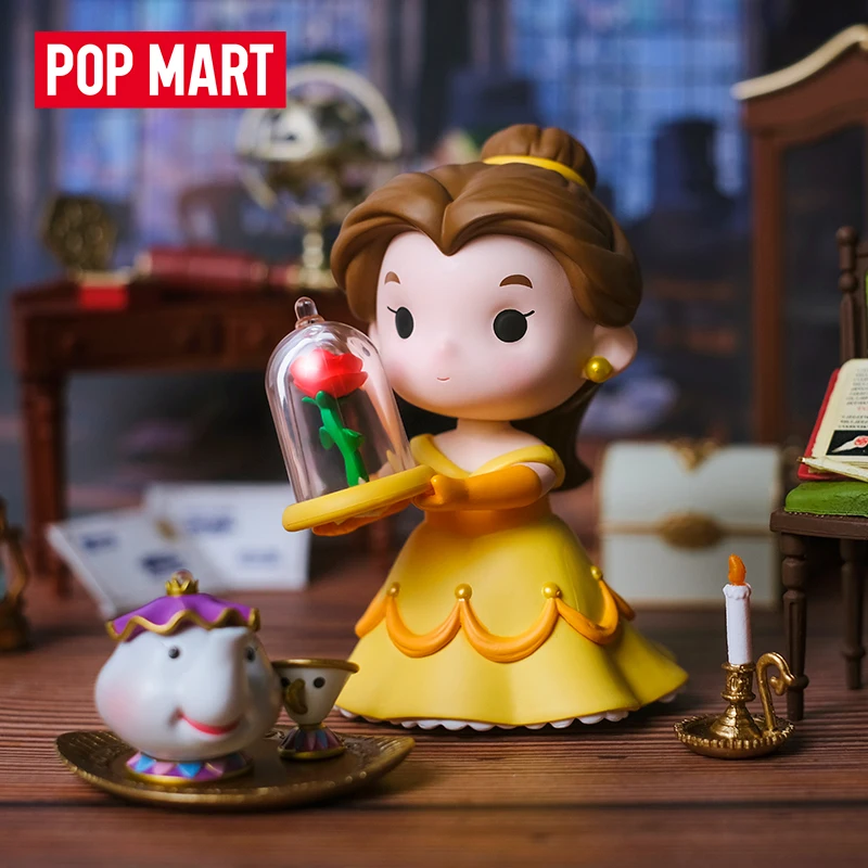 POP MART Princess and Her Little Partner Series Blind Box Toys Kawaii Doll Action Figure Birthday Gift Kid Model Toy Mystery Box