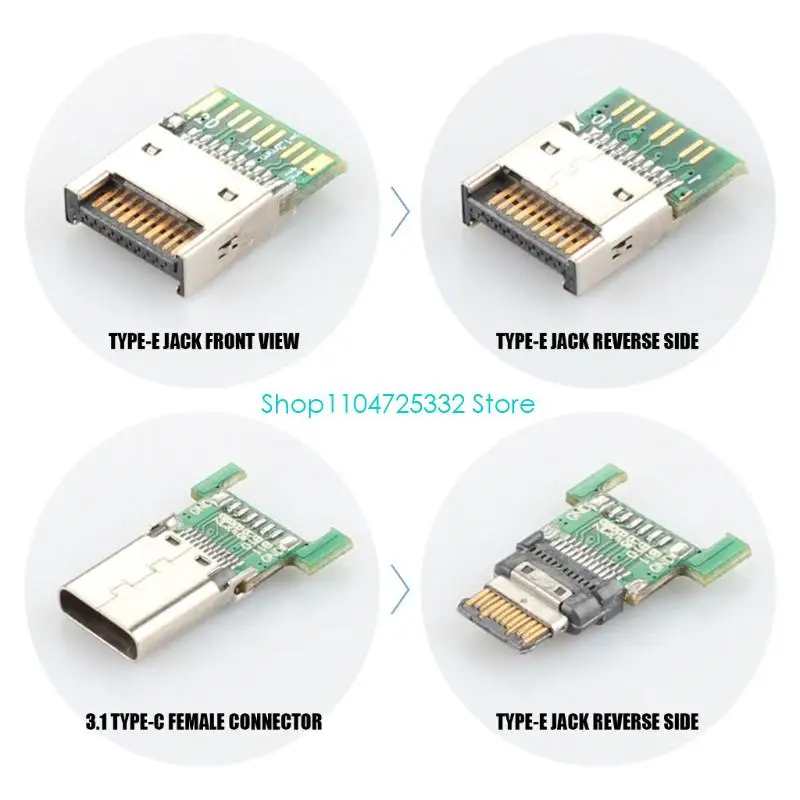 P5EA USB Type E Male To USB C Female Cable For Fast Speed Data Exchange And Device