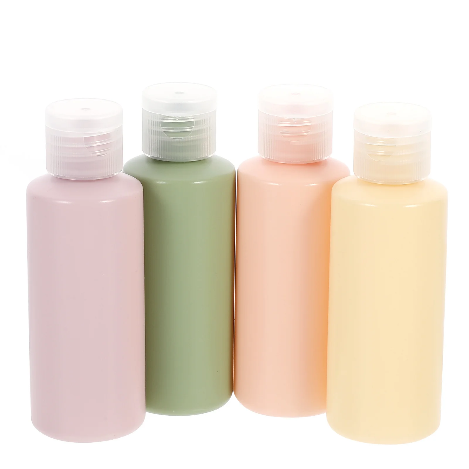 

4 Pcs Travel Essentials Containers for Shampoo and Conditioner PE Toiletry Dividing Bottle
