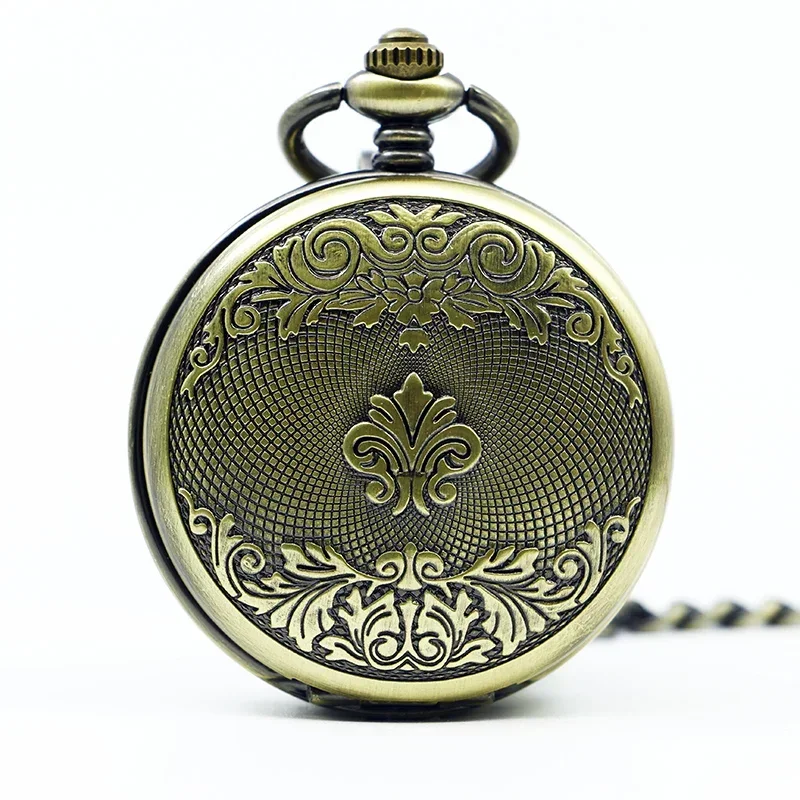 PJX1252 อัตโนมัตินาฬิกาพ็อกเก็ตนาฬิกาโครงกระดูกแฟชั่น Fob ทองแดง Steampunk ประณีต Bronze นาฬิกาของขวัญ