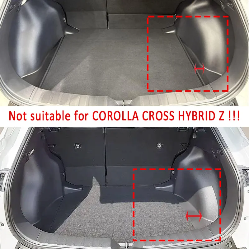 Car Trunk Mat For Toyota Corolla Cross XG10 2022~2025 Anti-dirty Cargo Boot Mats Storage Cushion Carpet Accessories 2023 2024
