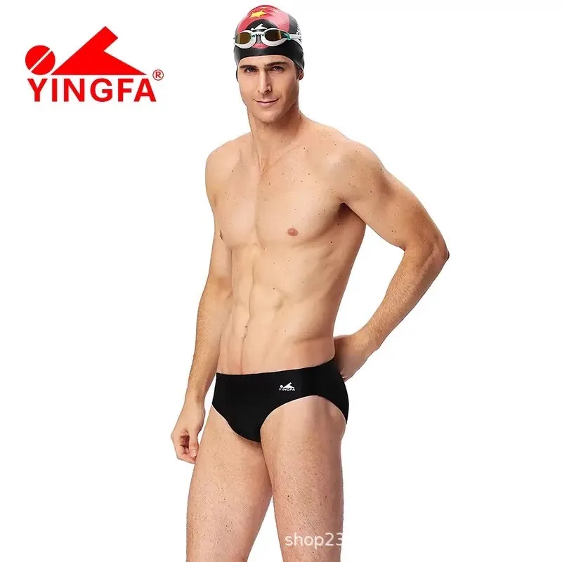 Yingfa cuecas de natação masculinas, calções de praia competitivos profissionais, corrida, secagem rápida, anti-clúor, roupa de banho competitiva