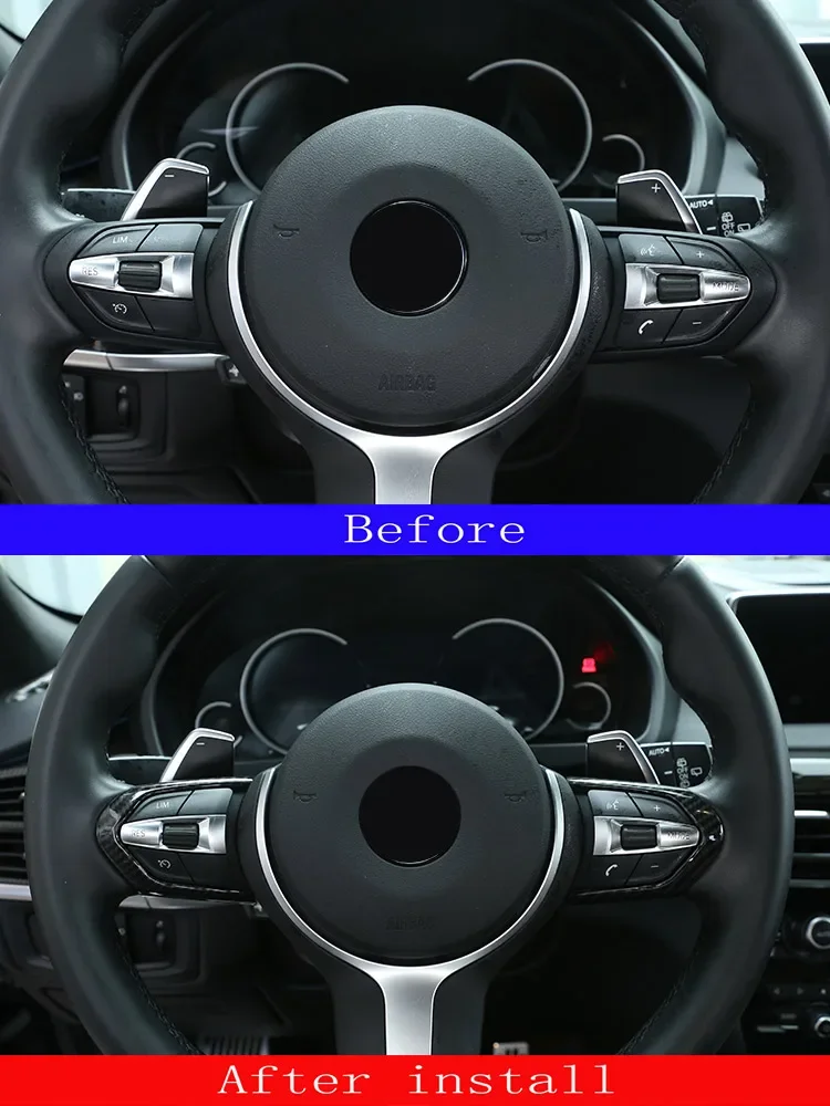 Für BMW F20 F21 F22 F23 F30 F32 F33 F34 F36 F39 F15 F16 F80 F85 F86 Auto-Lenkrad-Tastenaufkleber M-Sport Autozubehör – Detail 1