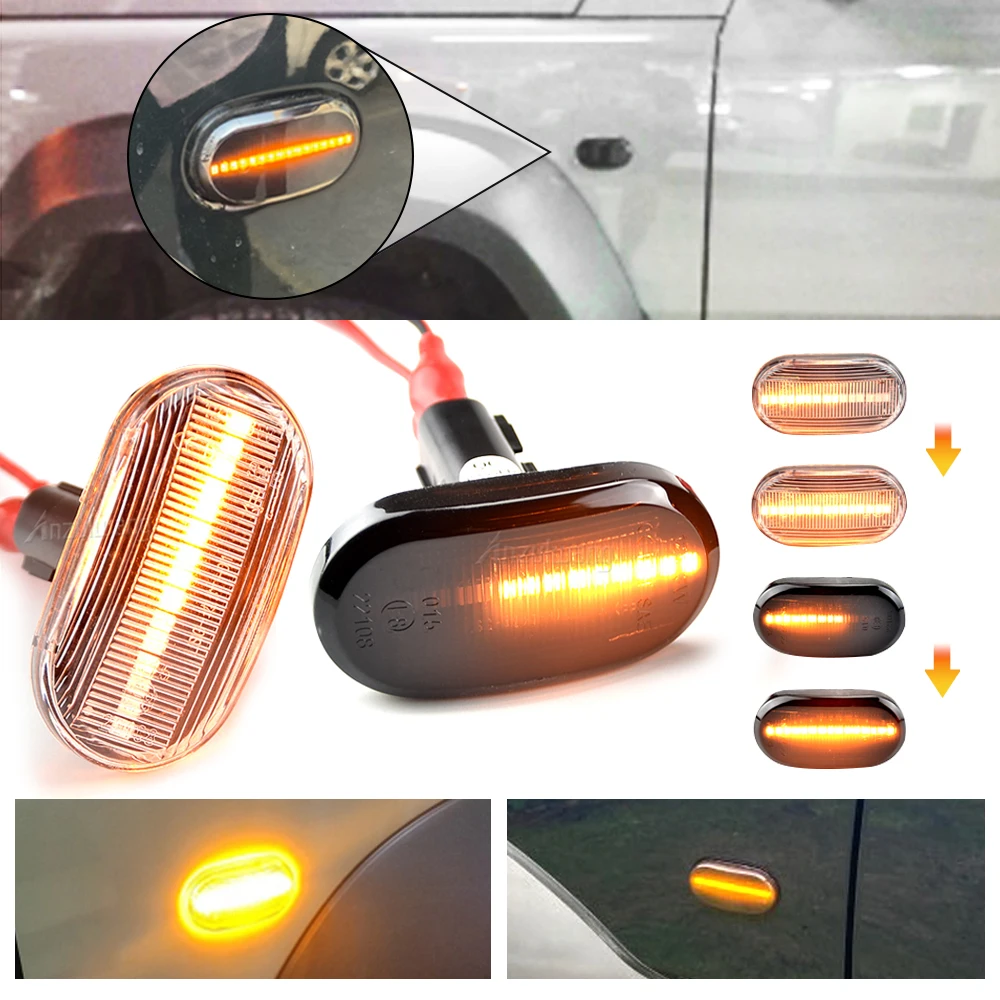 For SUZUKI Jimny Lapin HE21S Carry Truck DA63T Led Dynamic Side Marker Turn Signal Indicator Repeater Light