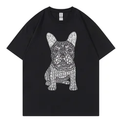 Men T Shirt Hip Hop Streetwear Japanese Kanji Harajuku Funny Cat T-Shirt 2024 Summer Short Sleeve Tops Tees Cotton Print Tshirts