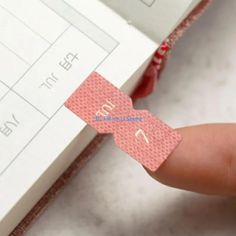 G8TA 10シート月間接着剤タブインデックスステッカーカレンダー毎月のタブステッカー