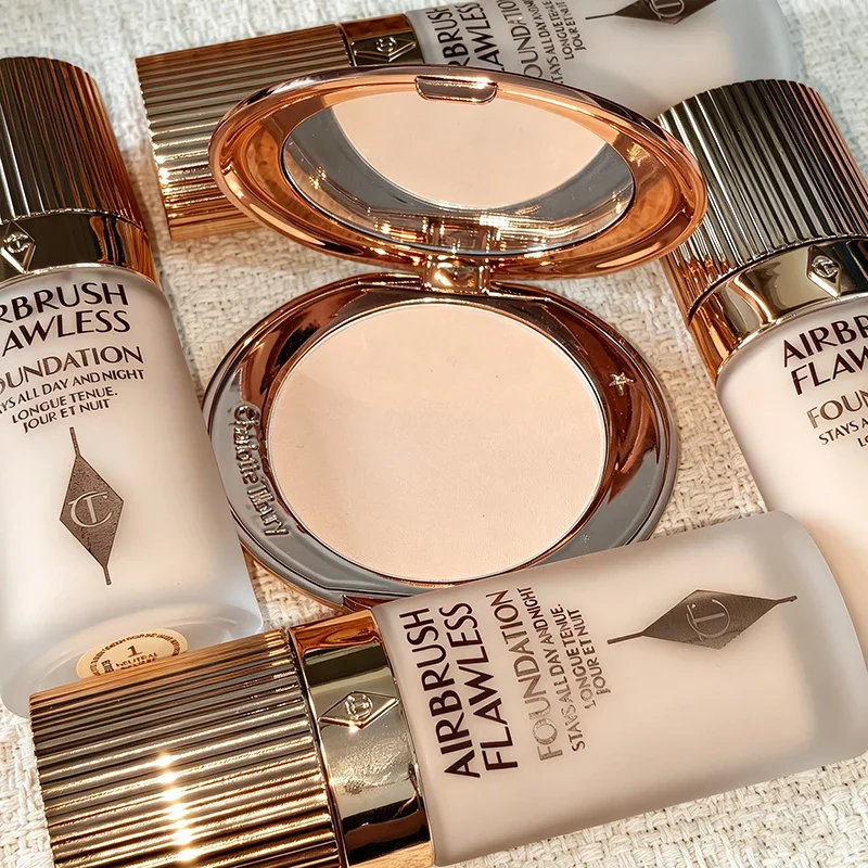 Makeup Brand CT Hot Popular Setting Powder & Concealer Liquid Foundation Lasting Oil Control Waterproof Easy To Use Cosmetics